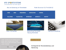 Tablet Screenshot of bts-sportsysteme.de